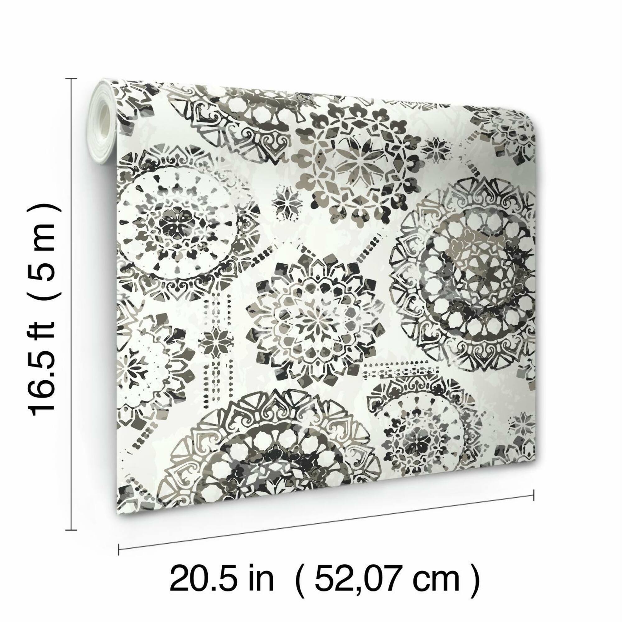 RoomMates Bohemian Medallion Peel & Stick Wallpaper